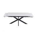 Calos 2 Ceramic Extension Dining Table | Snow White
