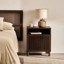 Cansu Bedside Table | Walnut Brown