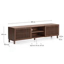 Cansu Entertainment Cabinet | Walnut Brown