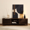Cansu Entertainment Cabinet | Walnut Brown