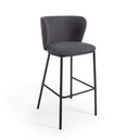 Carly Bar Height Barstool | Charcoal