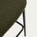 Carly Bench Barstool | Green Boucle