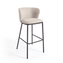 Carly Bar Height Barstool | Ivory