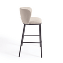 Carly Bar Height Barstool | Ivory