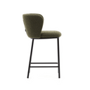 Carly Bench Barstool | Green Boucle
