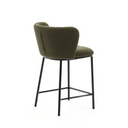 Carly Bench Barstool | Green Boucle