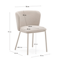 Carly Dining Chair | Oatmeal