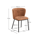 Carly Dining Chair | Terracotta