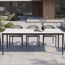 Cassian Ceramic Dining Table | Marble White