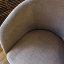 Cassim Swivel Dining Chair | Chocolate