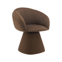 Cassim Swivel Dining Chair | Chocolate