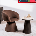 Cassim Swivel Dining Chair | Chocolate