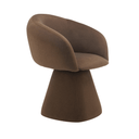 Cassim Swivel Dining Chair | Chocolate