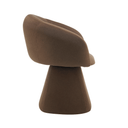 Cassim Swivel Dining Chair | Chocolate
