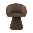 Cassim Swivel Dining Chair | Chocolate