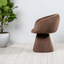 Cassim Swivel Dining Chair | Chocolate