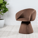 Cassim Swivel Dining Chair | Chocolate