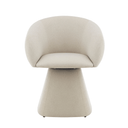 Cassim Swivel Dining Chair | Sand