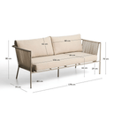 Cibi Patio Sofa | Ecru