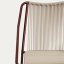 Cibi Stackable Patio Chair | Burgundy