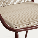 Cibi Stackable Patio Chair | Burgundy