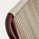 Cibi Stackable Patio Chair | Burgundy