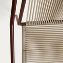 Cibi Stackable Patio Chair | Burgundy