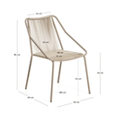 Cibi Stackable Patio Chair | Taupe