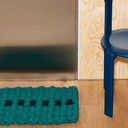 Rectangle Coco Door Mat | Green and Black