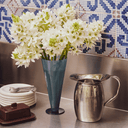 HAY Conical Ceramic Vase LG | Petrol Blue