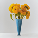 HAY Conical Ceramic Vase LG | Petrol Blue