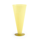 HAY Conical Glass Vase LG | Yellow Lime Green