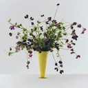 HAY Conical Glass Vase LG | Yellow Lime Green