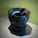 Crumple Rubbish Bin | Black