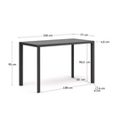 Culip Bar Patio Dining Table | Grey