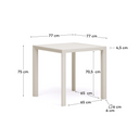 Culip Square Patio Dining Table | White