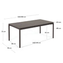 Cairns Extension Patio Dining Table | Graphite
