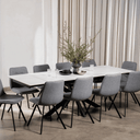 Calos 2 Ceramic Extension Dining Table | Snow White