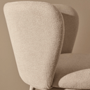 Carly Bar Height Barstool | Ivory / Beige