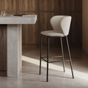 Carly Bench Barstool | Ivory