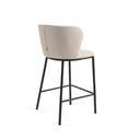 Carly Bench Barstool | Ivory