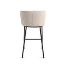 Carly Bench Barstool | Ivory