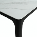 Cassian Ceramic Dining Table | Marble White