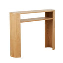 Classique Oval Small Shelf Console Table | Natural Ash
