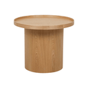 Classique Pedestal Side Table | Natural Ash
