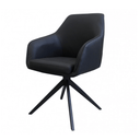Cordelia Swivel Dining Chair | Black