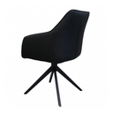 Cordelia Swivel Dining Chair | Black