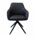 Cordelia Swivel Dining Chair | Black