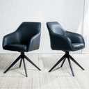Cordelia Swivel Dining Chair | Black