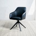 Cordelia Swivel Dining Chair | Black
